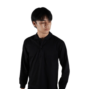 SIBISAN Kaos Polo Lengan Panjang TC 28 Hitam