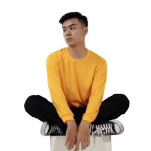 SIBISAN Kaos Polos Oblong Lengan Panjang TC 28 Kuning Mas