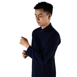SIBISAN Kaos Polo TC 28 Dongker Navy Tangan Panjang