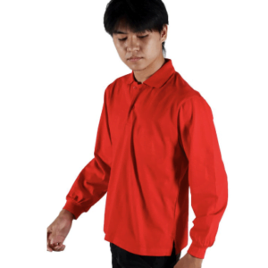 SIBISAN Kaos Polo Lengan Panjang TC 28 Merah Cabe