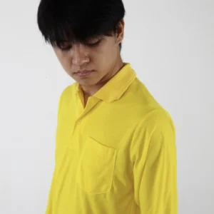 SIBISAN Kaos Polo Lengan Panjang TC 28 Kuning Kenari