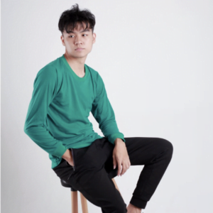 SIBISAN Kaos Polos Oblong Lengan Panjang TC 28 TOSKA TUA