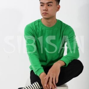 SIBISAN Kaos Polos Oblong Lengan Panjang TC 28 HIJAU FUJI