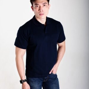 HAMANN Kaos Polo Combed 24s Dongker