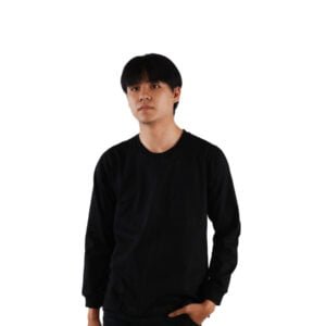 SIBISAN Kaos Polos Oblong Lengan Panjang TC 28 Hitam