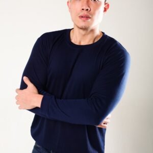 SIBISAN Kaos Polos Oblong Lengan Panjang TC 28 Dongker