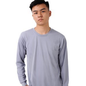 SIBISAN Kaos Polos Oblong Lengan Panjang TC 28 Abu-Abu